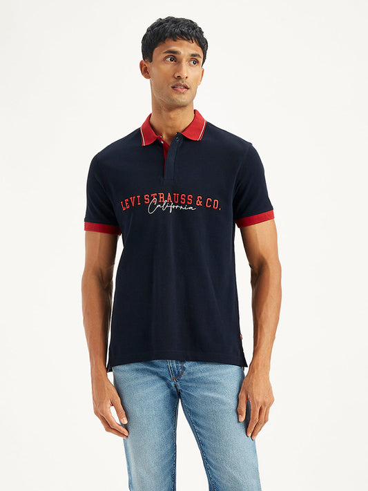 Men's Embroidered Slim Fit Polo T-Shirt