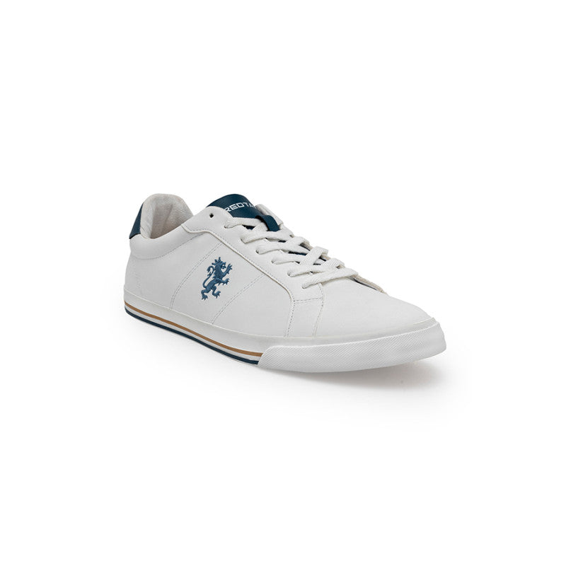 Men White & Multi Sneakers