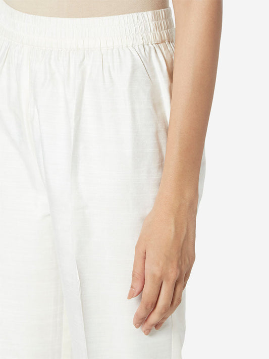Zuba Off White Ethnic Pants