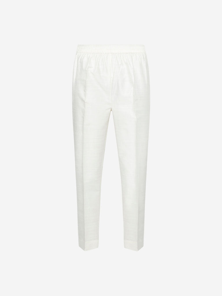 Zuba Off White Ethnic Pants