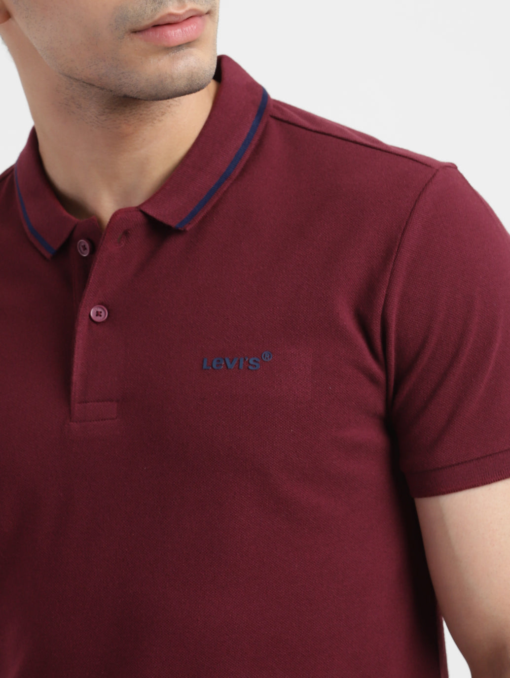 Men's Solid Polo T-shirt