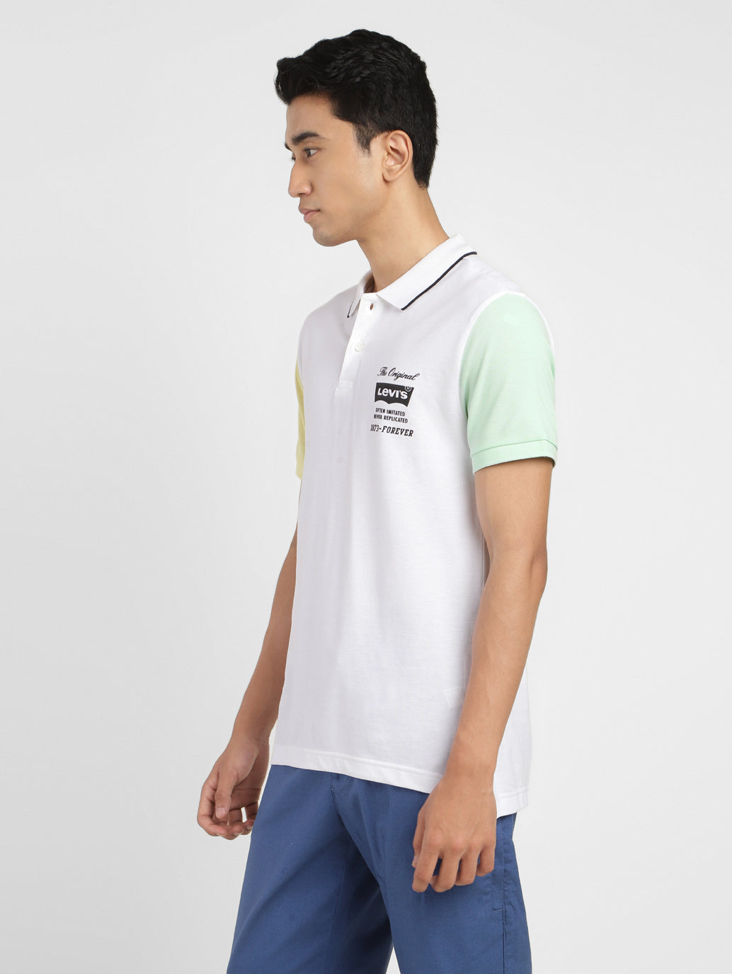 Men's Colorblock Polo T-shirt