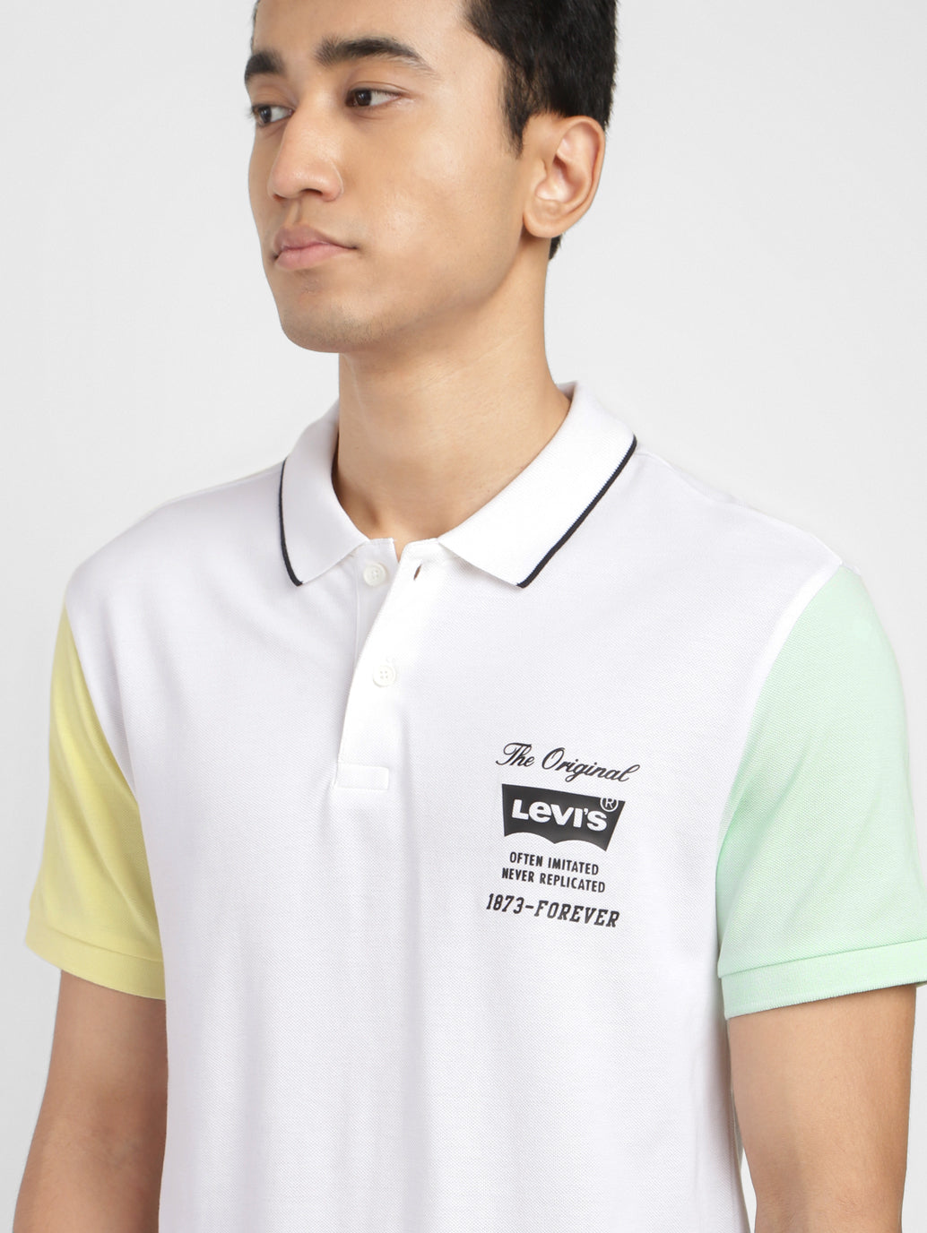 Men's Colorblock Polo T-shirt