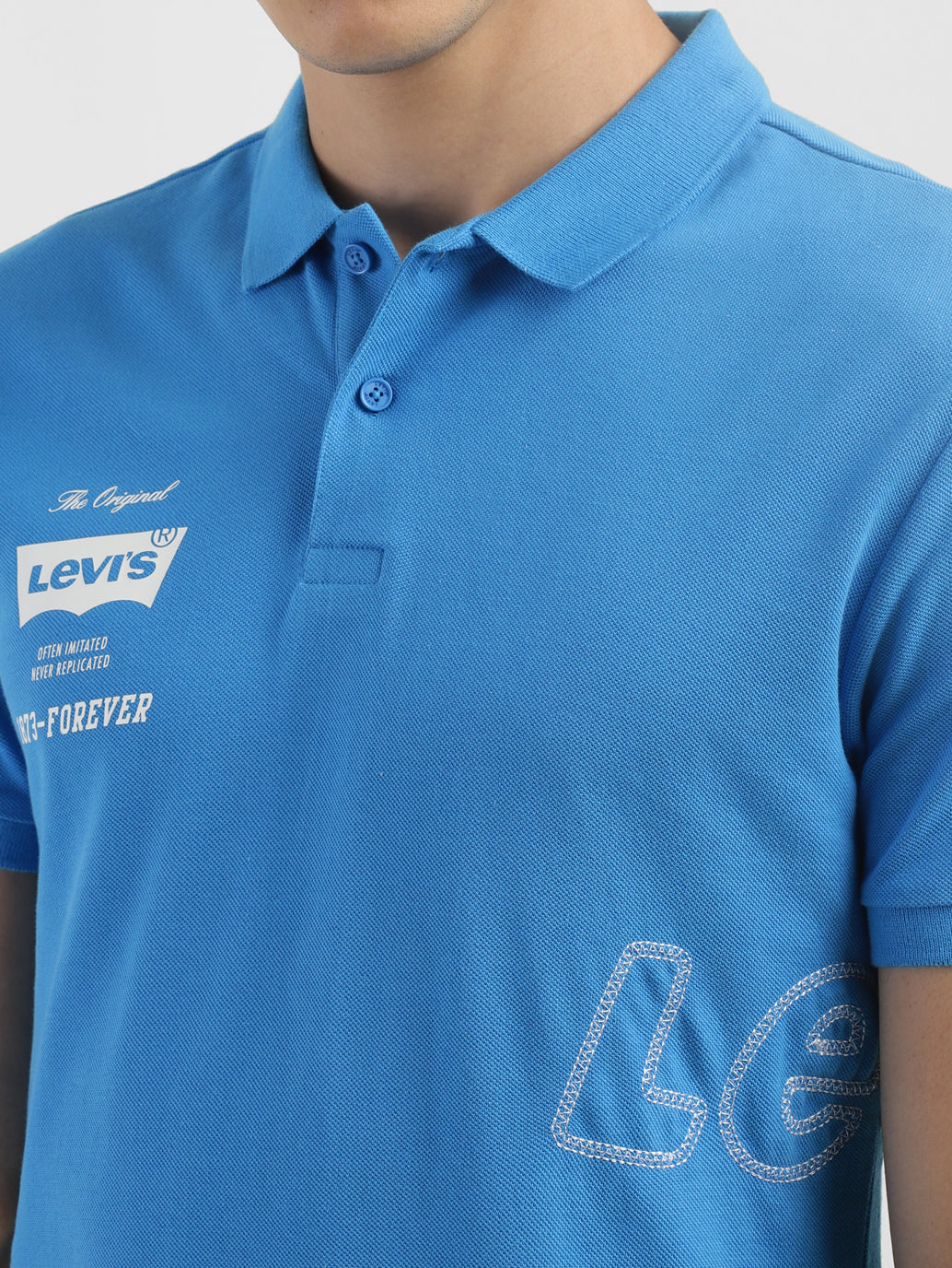 Men's Brand Logo Polo T-shirt
