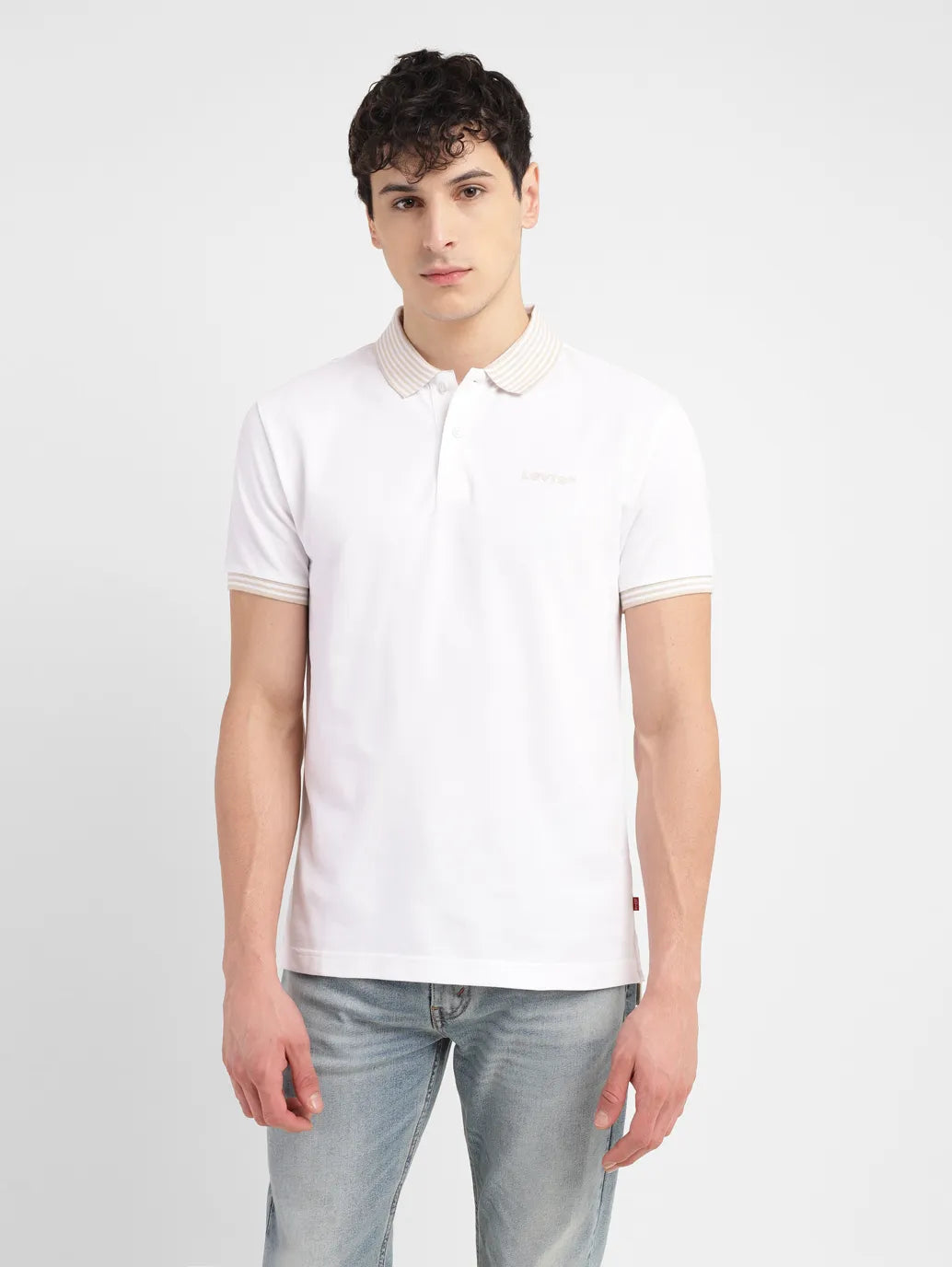 Men's Solid Slim Fit Polo T-shirt