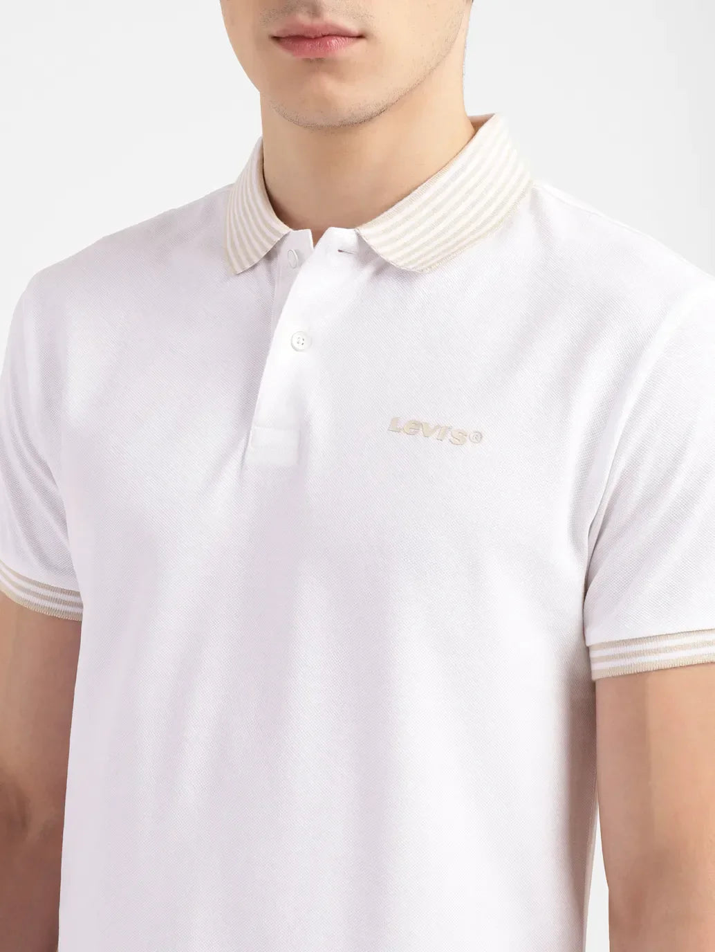 Men's Solid Slim Fit Polo T-shirt