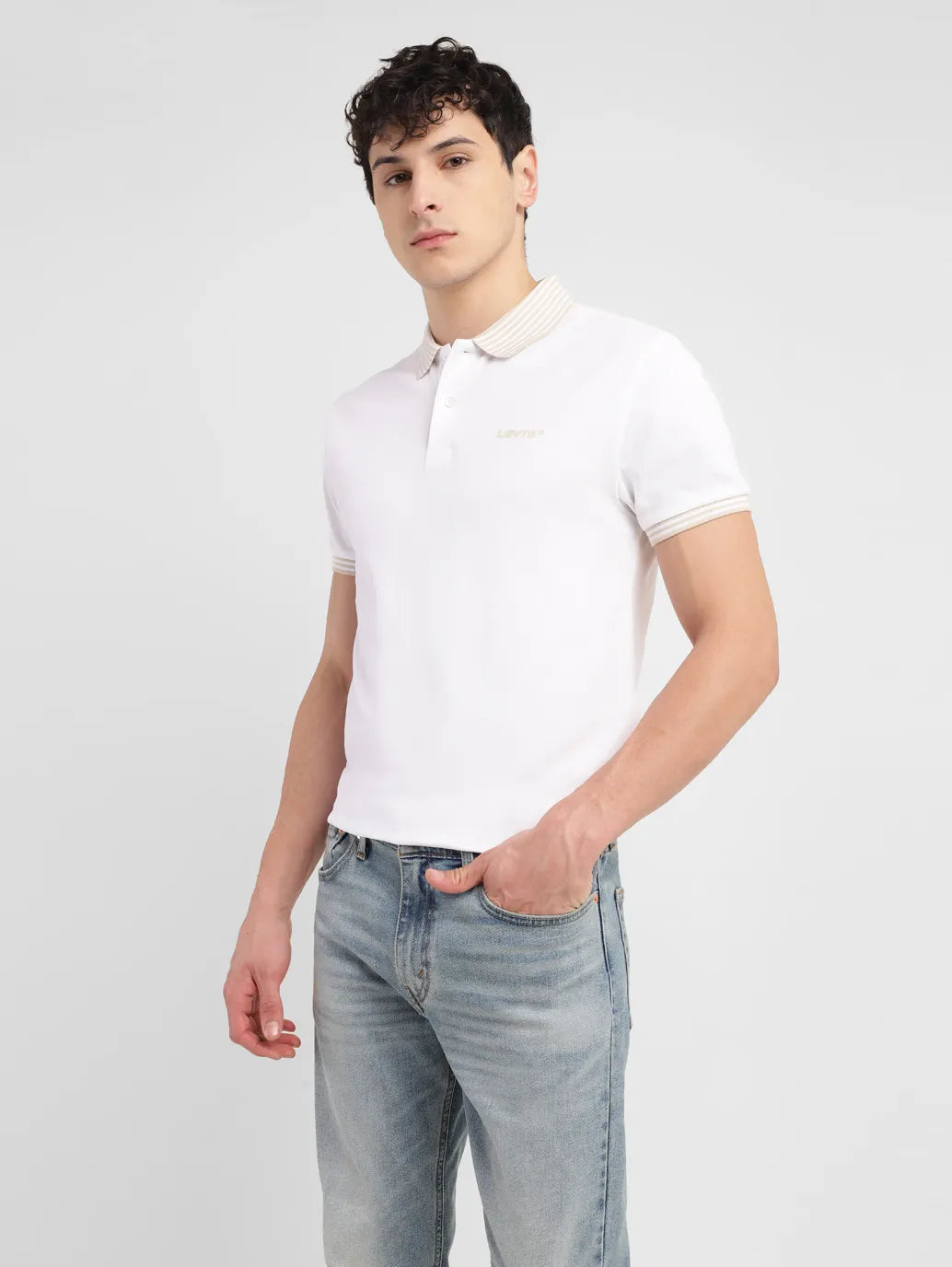 Men's Solid Slim Fit Polo T-shirt
