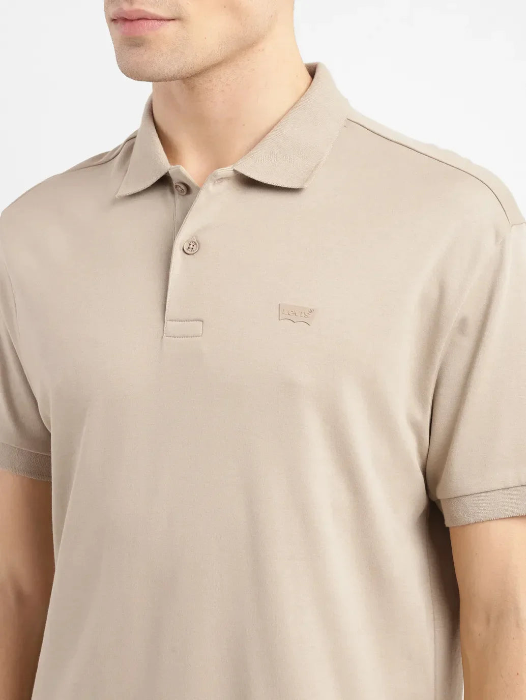 Men's Solid Slim Fit Polo T-shirt