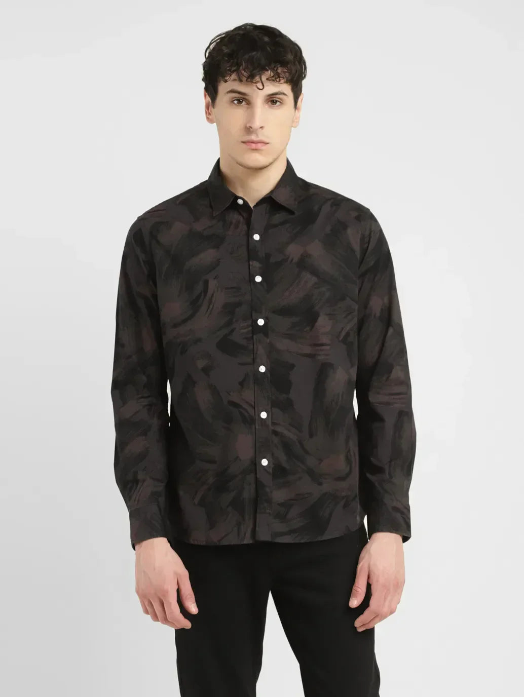 Men's Abstract Slim Fit Shirt