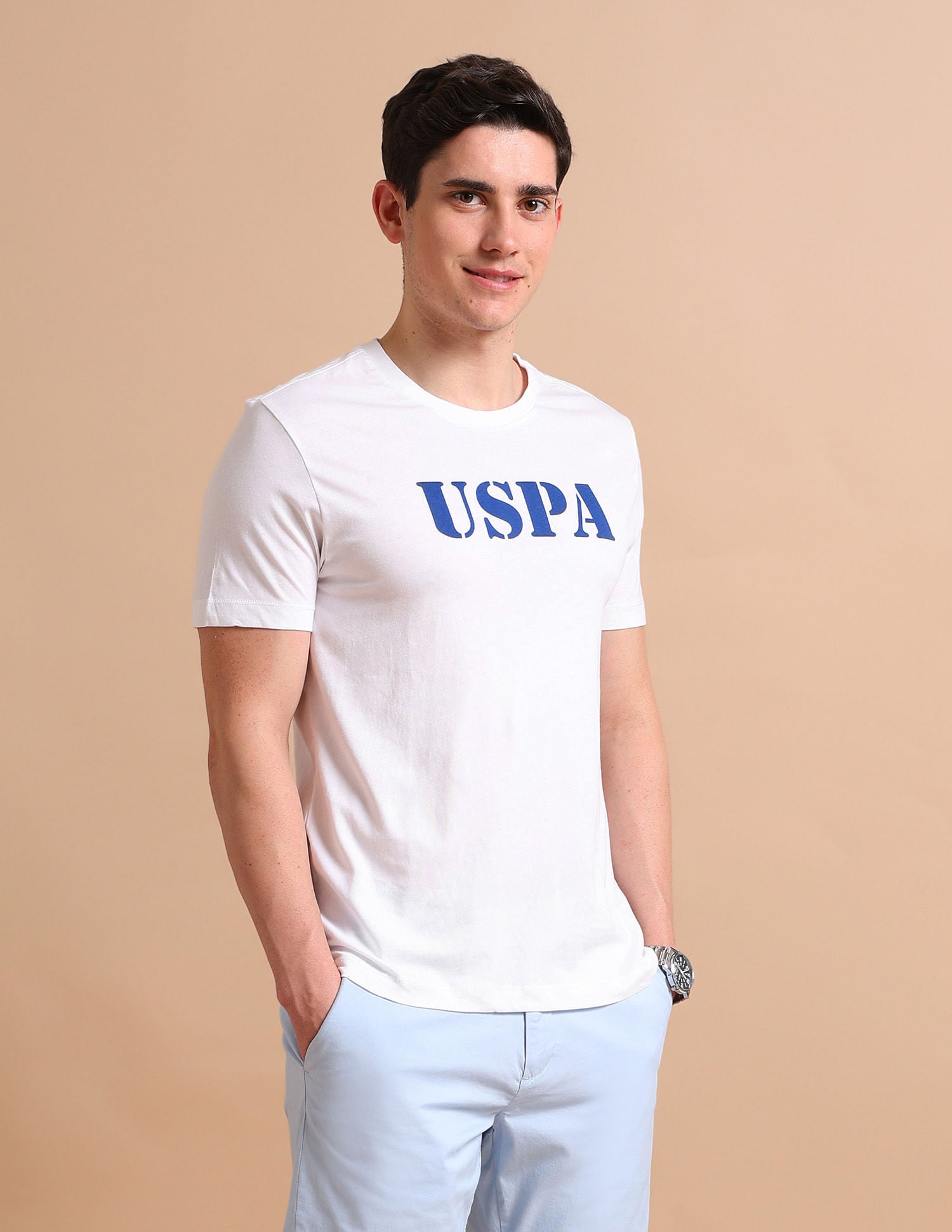U.S. Polo Assn. Contrast Logo T-Shirt