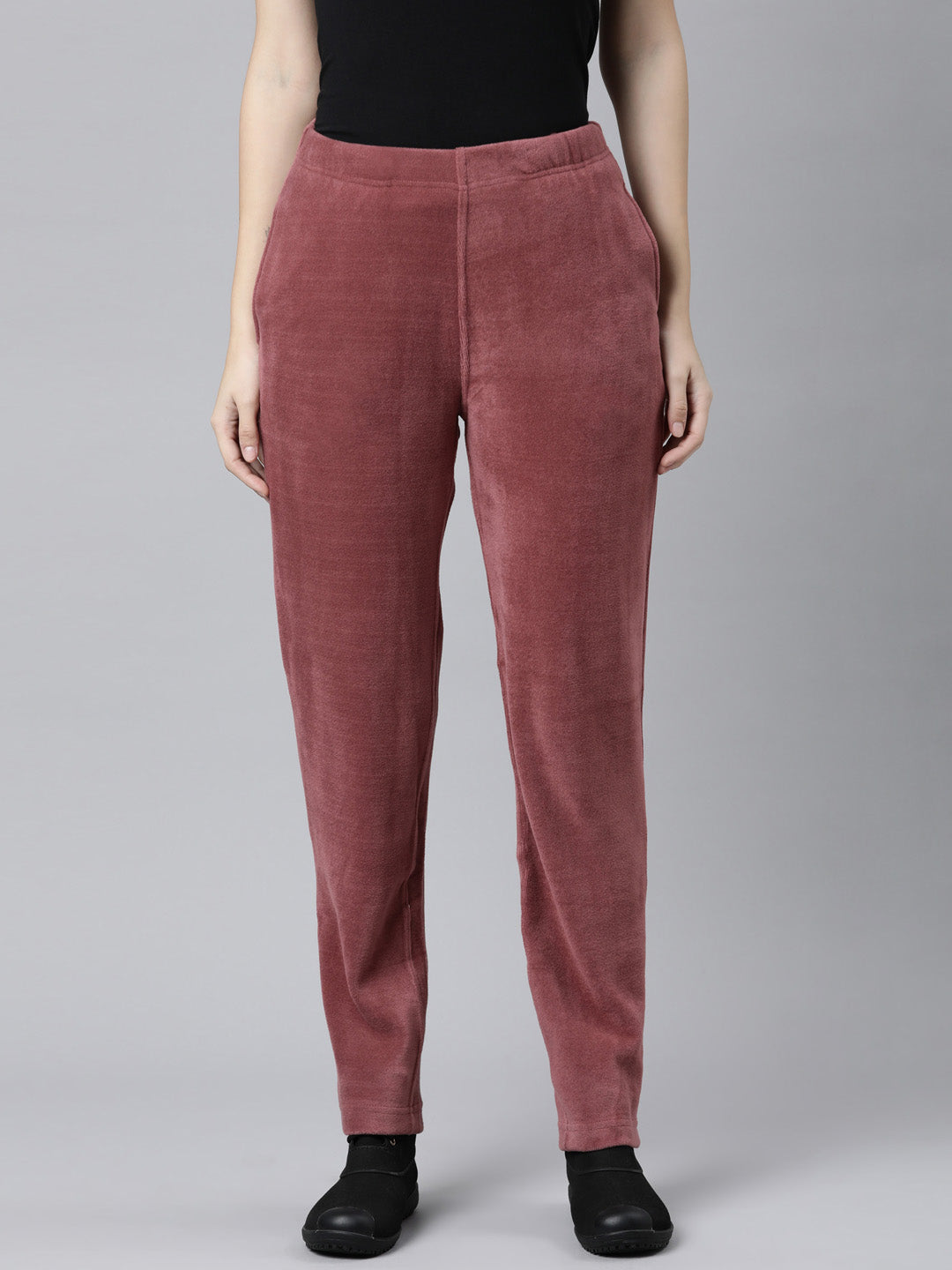 Light Wine Velour Ultra Warm Pants