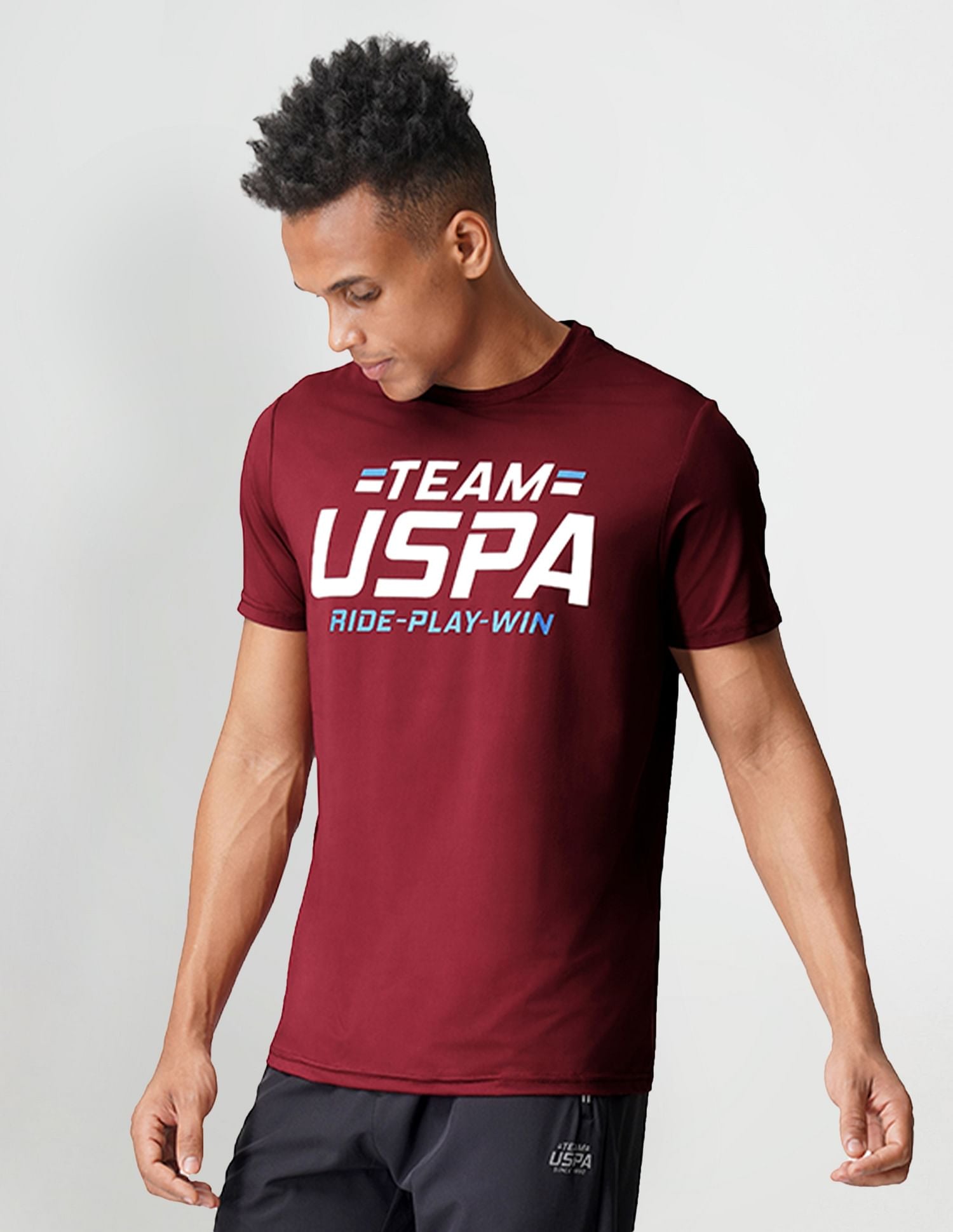 USPA Innerwear Brand Print Crew Neck I713 Lounge T-Shirt - Pack Of 1