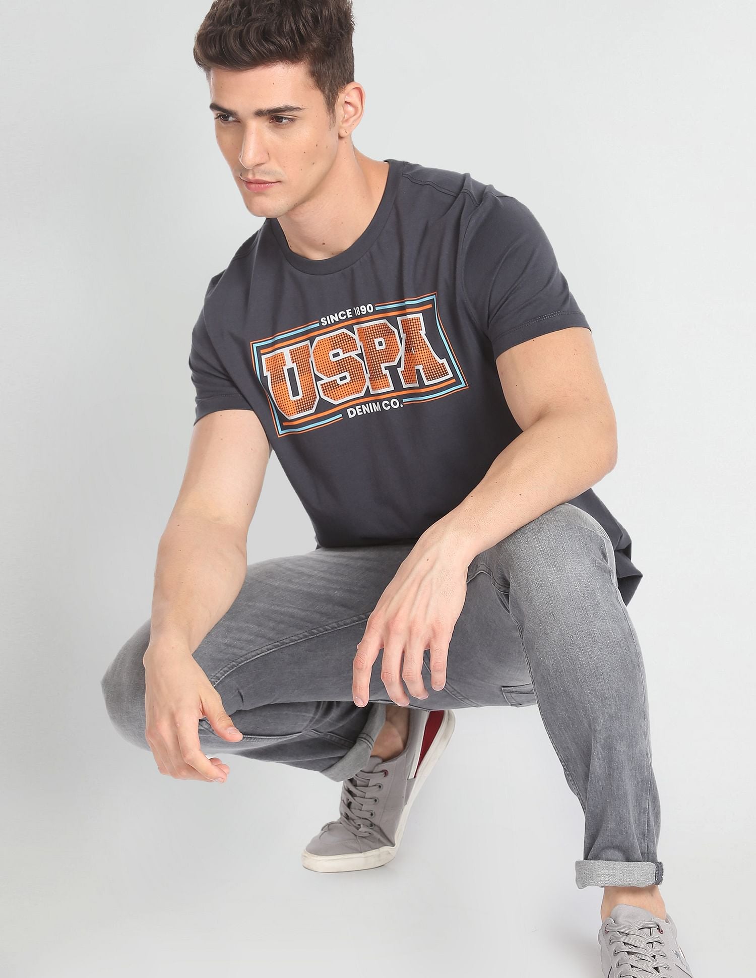 U.S. Polo Assn. Denim Co. Crew Neck Cotton T-Shirt