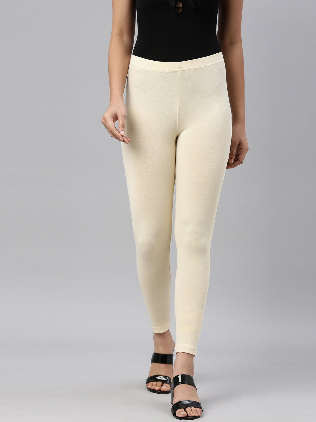 Banana Cotton Stretch Ankle Length Leggings