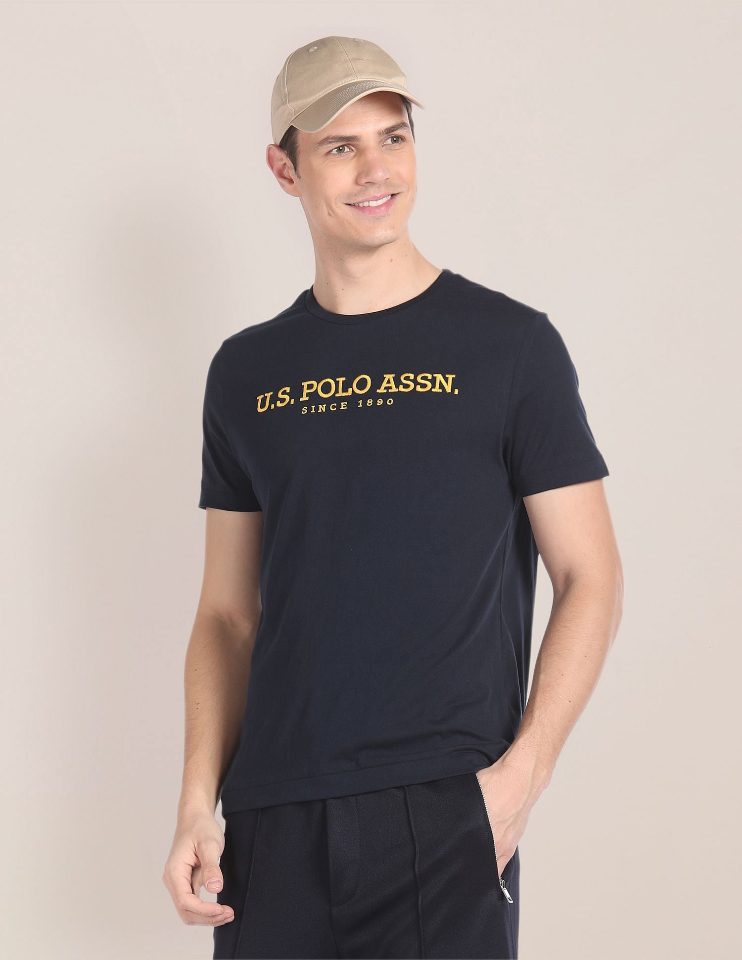Brand Embroidered Cotton T-Shirt