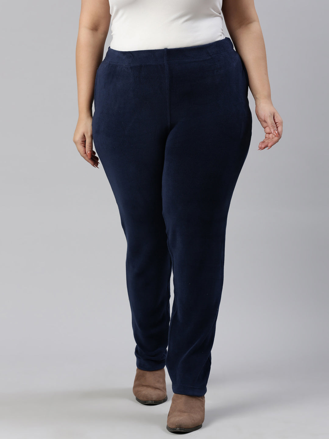 Navy Velour Ultra Warm Pants