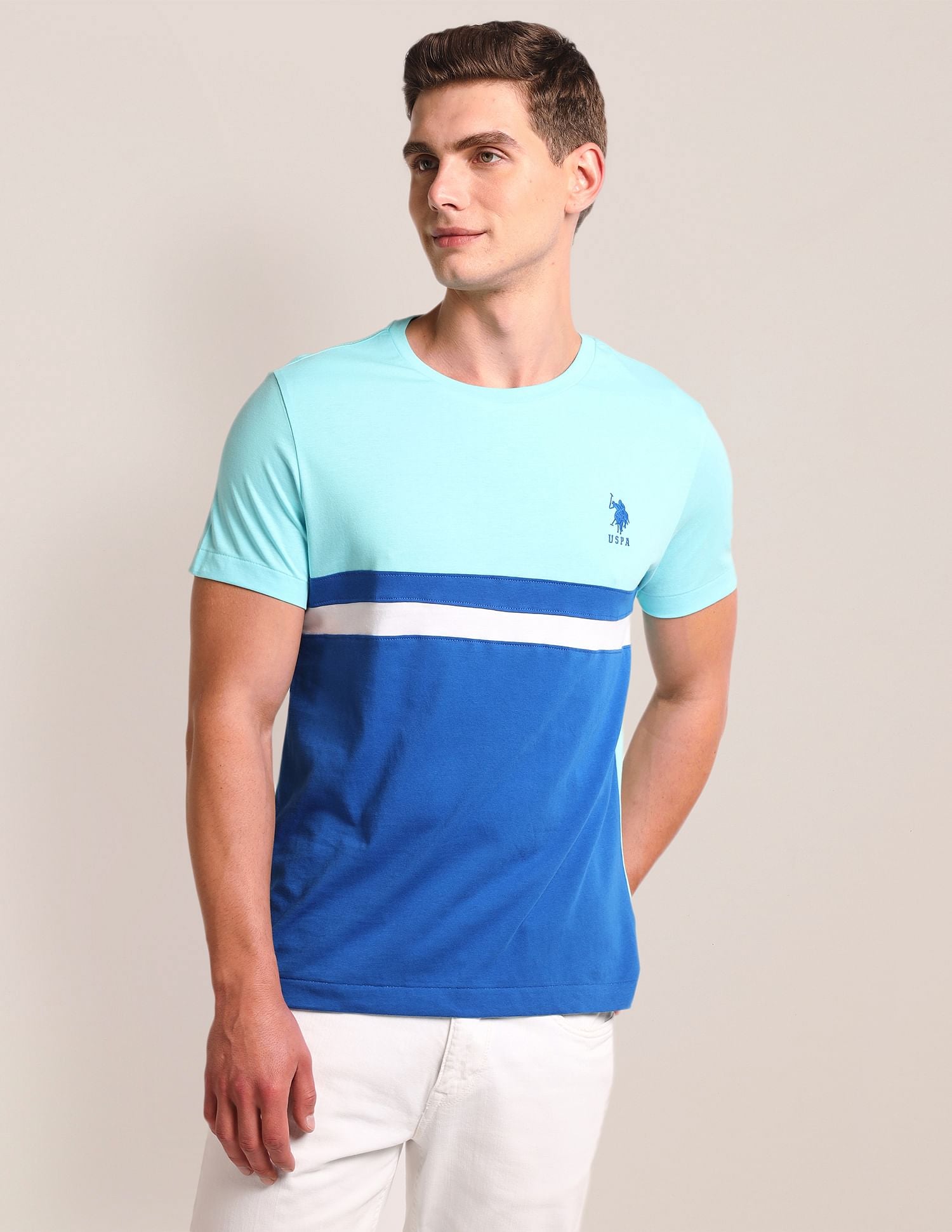 U.S. Polo Assn. Colour Block Slim Fit T-Shirt