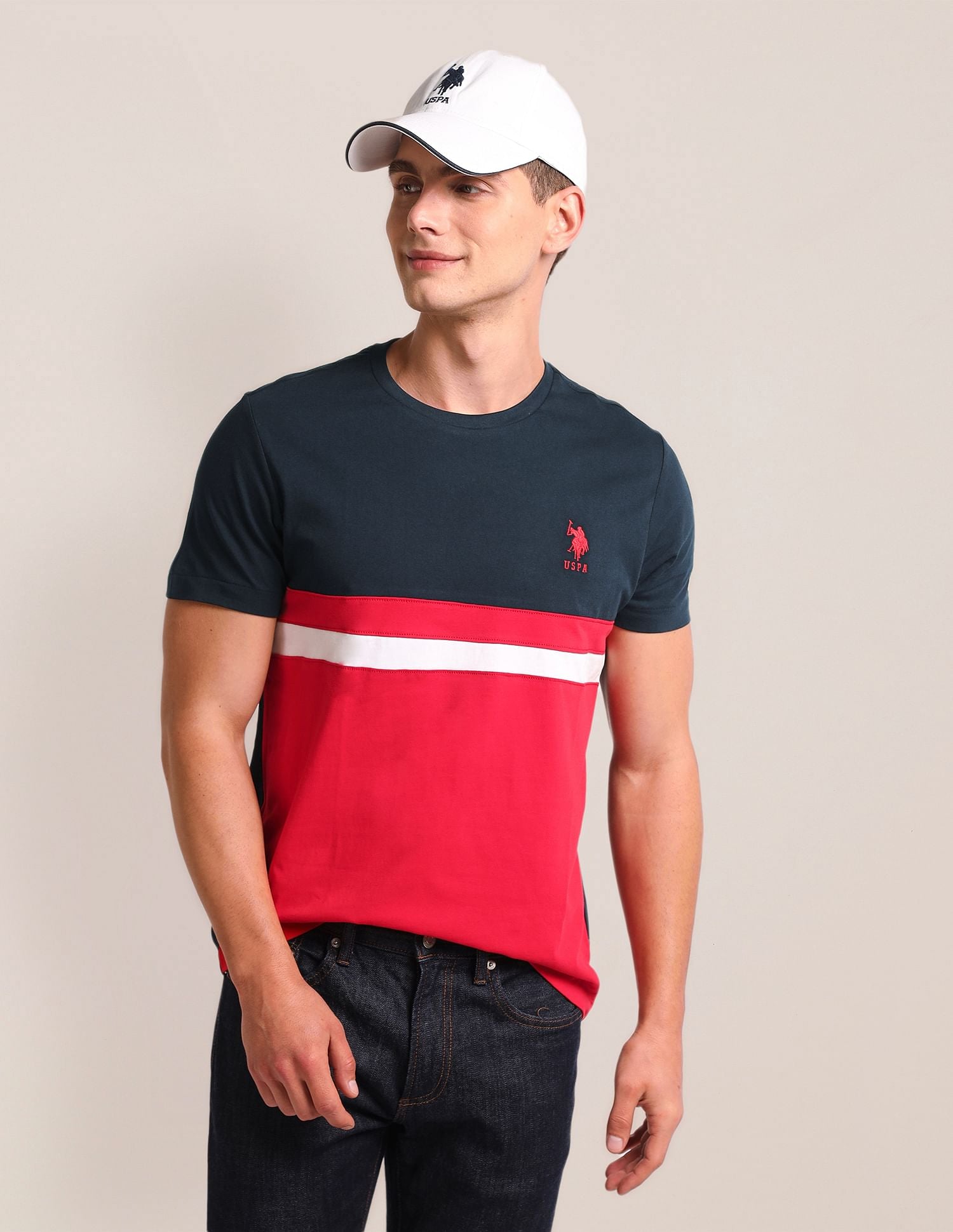 U.S. Polo Assn. Colour Block Slim Fit T-Shirt
