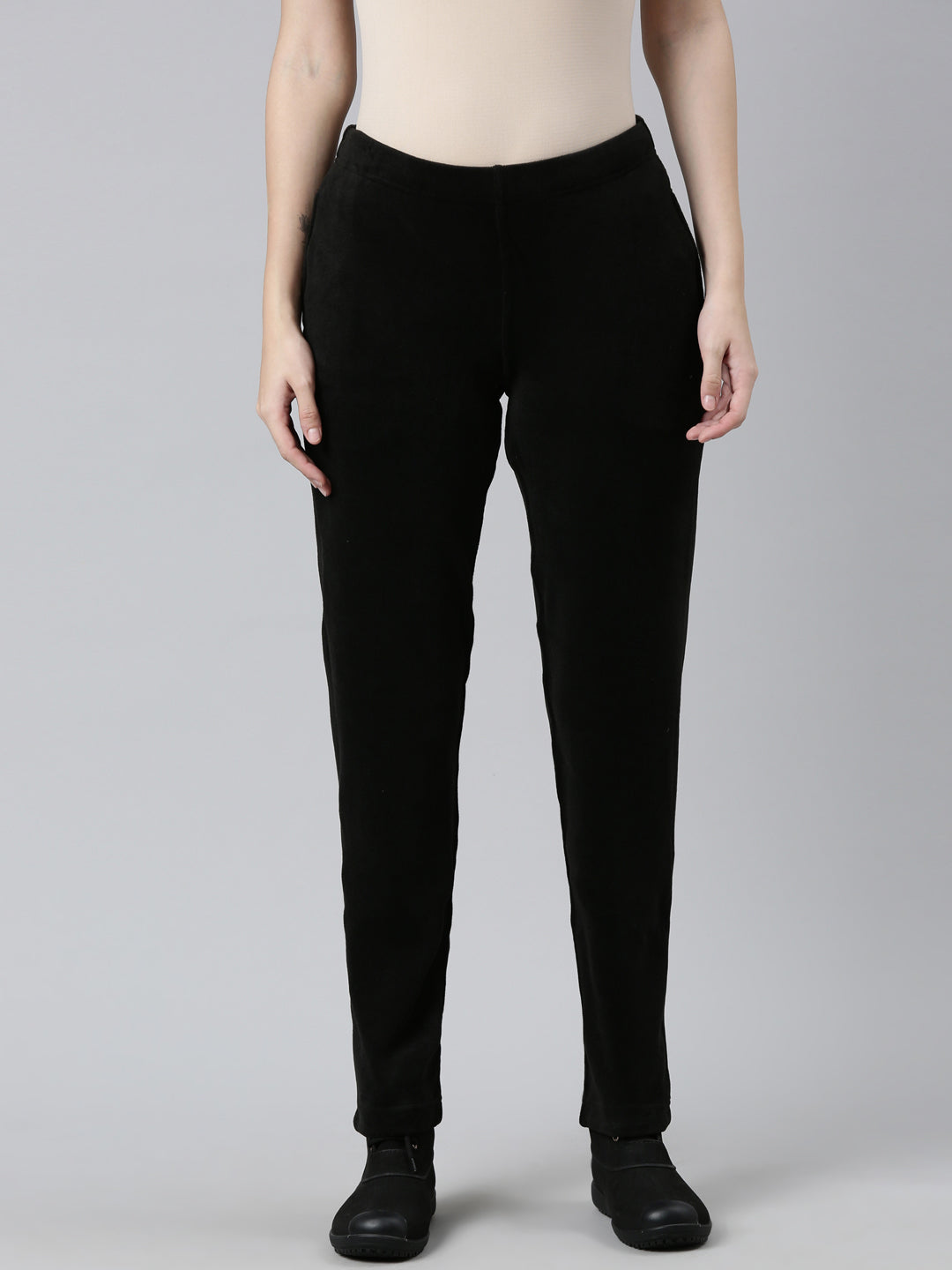 Black Velour Ultra Warm Pants