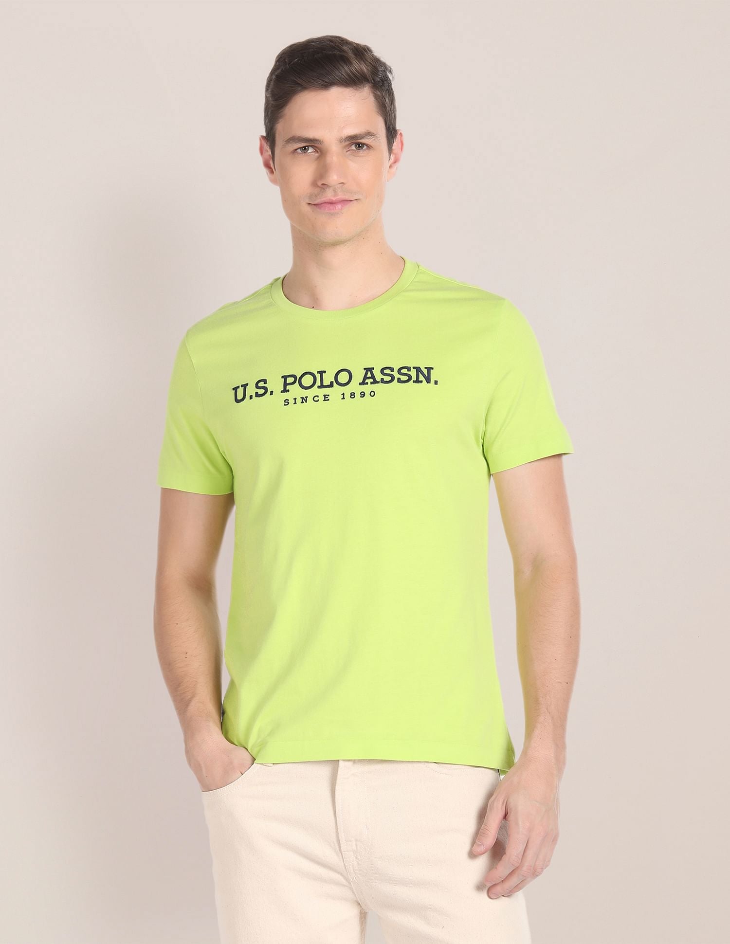 Brand Embroidered Cotton T-Shirt