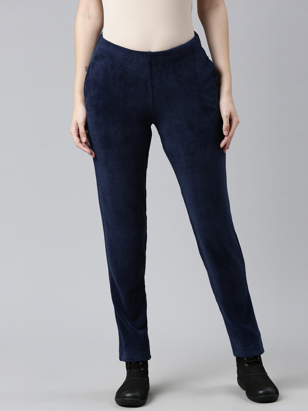 Navy Velour Ultra Warm Pants