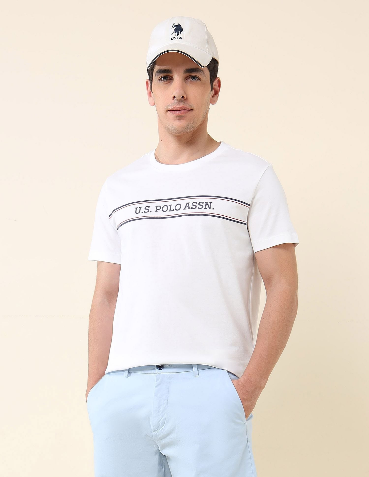 Slim Fit Brand Printed T-Shirt