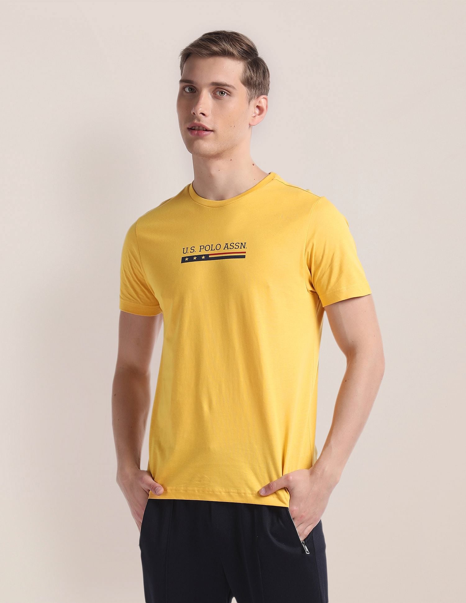 Crew Neck Brand Print LE001 Lounge T-Shirt - Pack Of 1