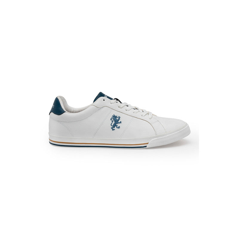 Men White & Multi Sneakers