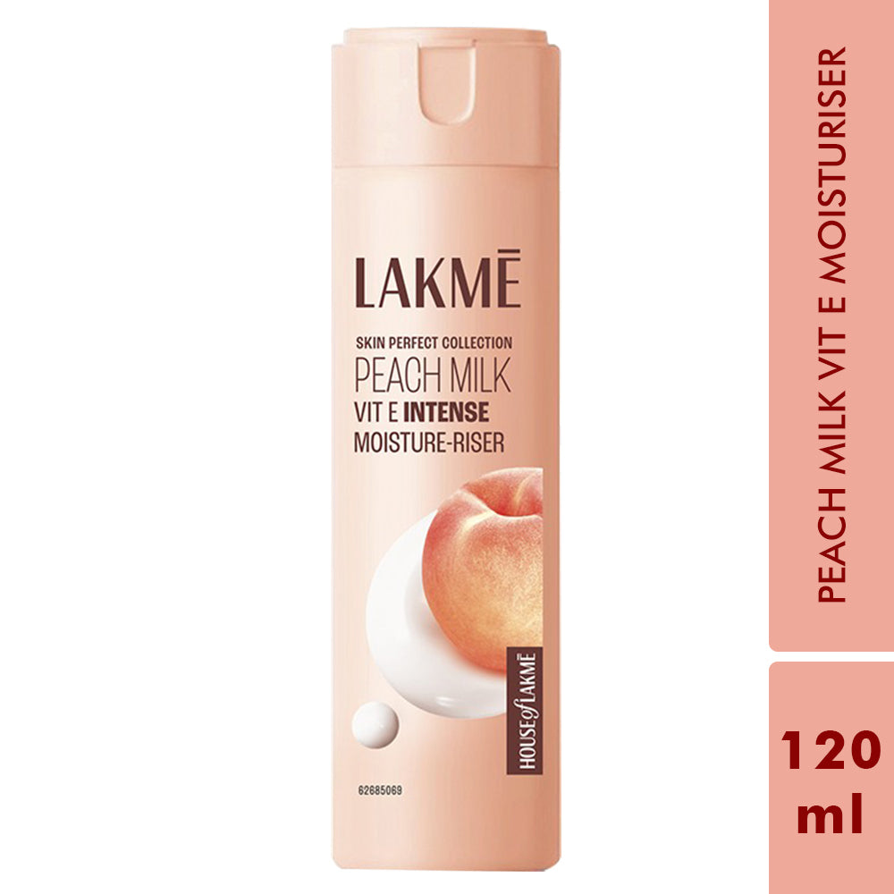 Lakmē Peach Ceramide Moisturizer with Hyaluronic,For Dry Skin, Normal Skin & Sensitive Skin 120ml