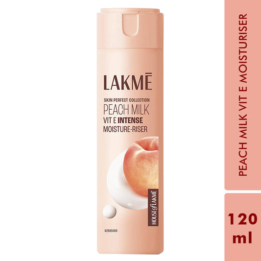 Lakmē Peach Ceramide Moisturizer with Hyaluronic,For Dry Skin, Normal Skin & Sensitive Skin 120ml