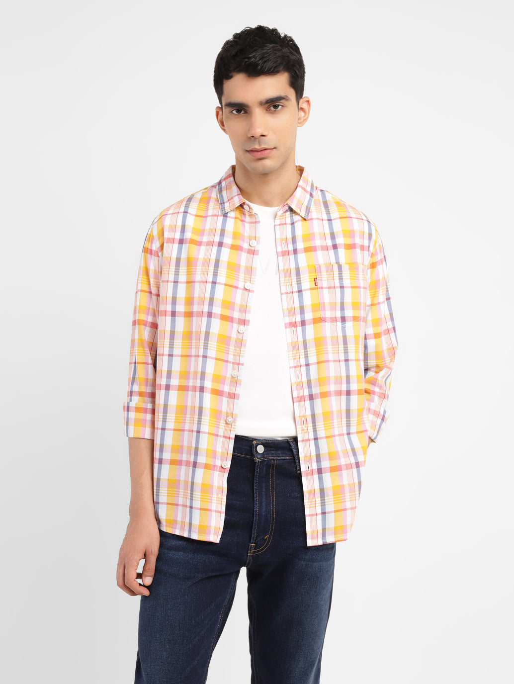 Men's Checkered Slim Fit Shirt