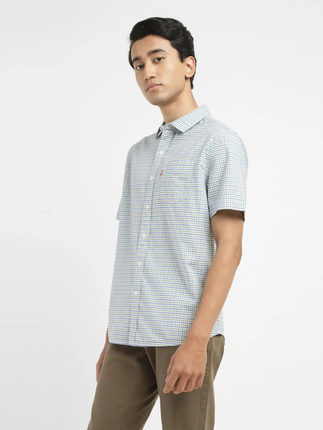 Men's Checkered Slim Fit Shirt