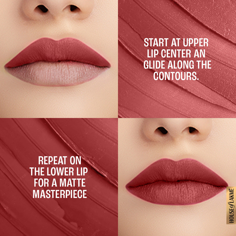 Lakmē 9to5 Powerplay Priming Matte Lipstick