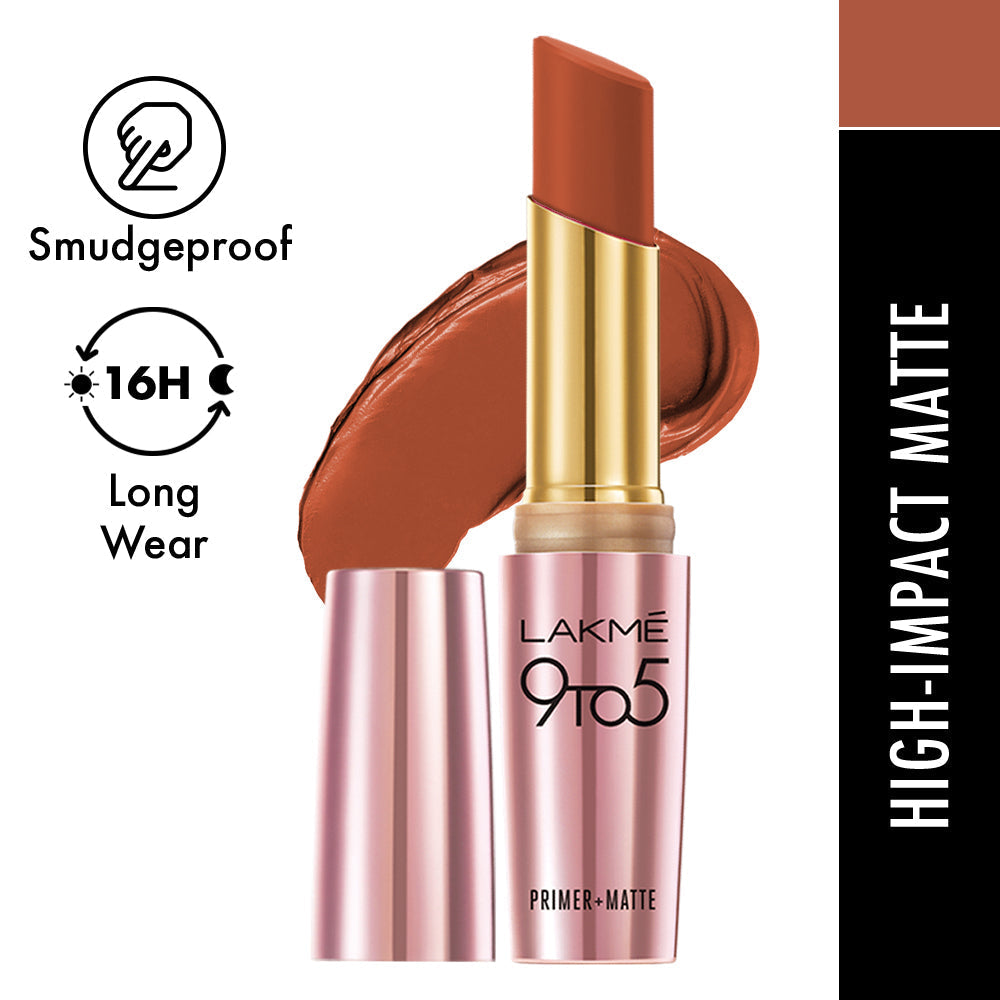 Lakmē 9to5 Powerplay Priming Matte Lipstick