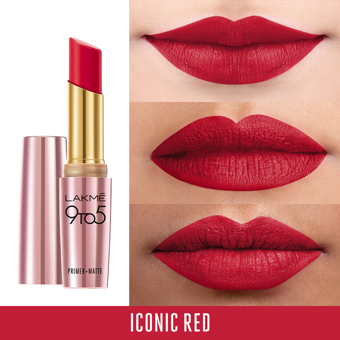 Lakmē 9to5 Powerplay Priming Matte Lipstick