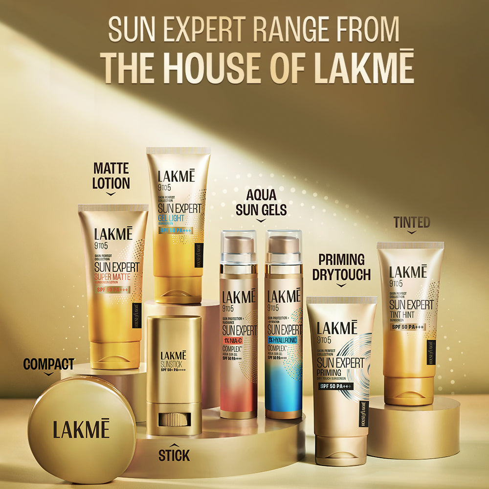 Lakmē Sun Expert Tinted Sunscreen SPF 50 PA +++ Broad spectrum  UVA/B protection Blue light protection No White Cast for all dry, oily, normal skin Matte Finish 50ml
