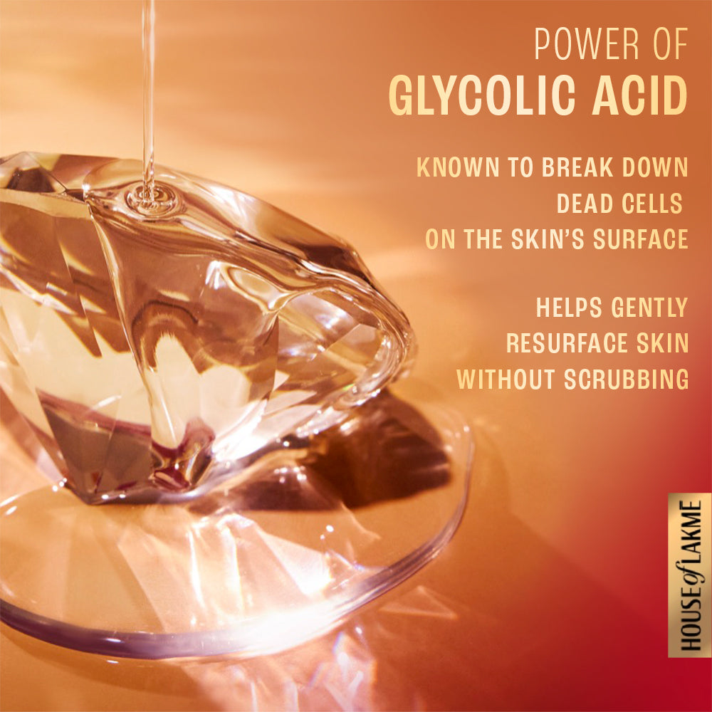 Lakmē Glycolic Illuminate Day Cream with Glycolic Acid for Radiant & Even Tone Skin