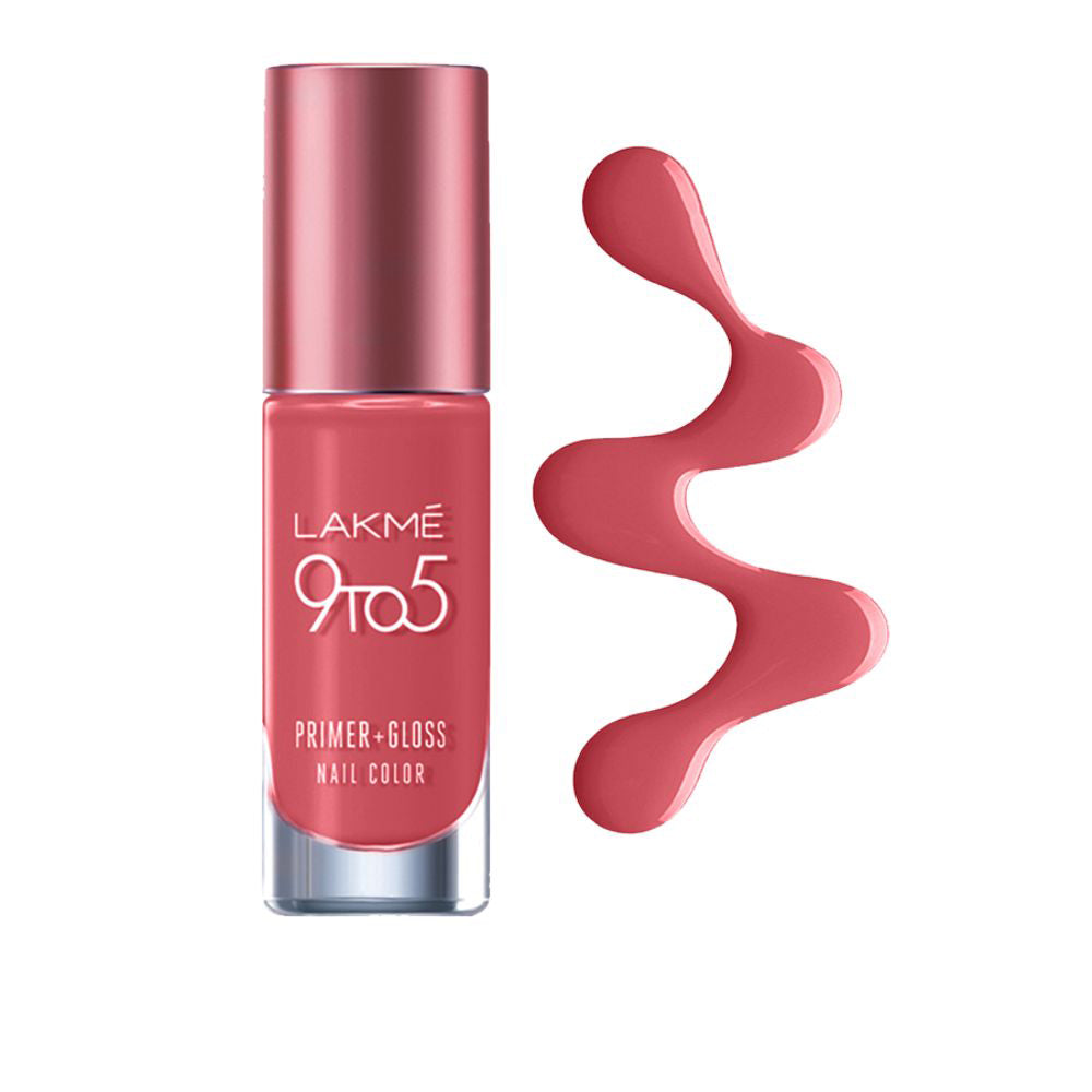 Lakmē 9 to 5 Primer + Gloss Nail Colour
