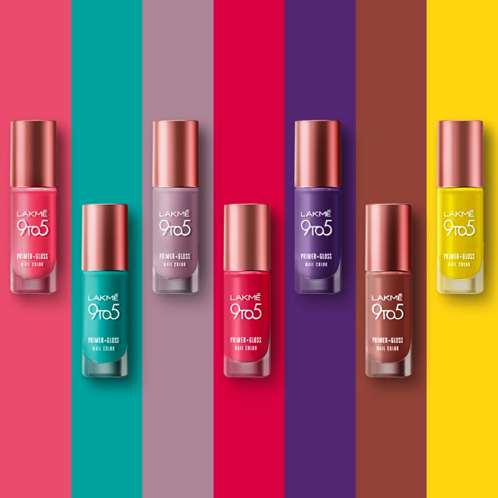 Lakmē 9 to 5 Primer + Gloss Nail Colour