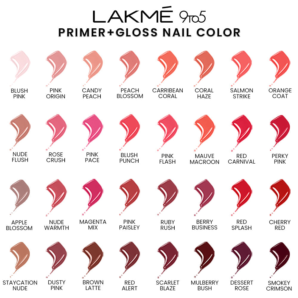 Lakmē 9to5 Primer + Gloss Nail Color