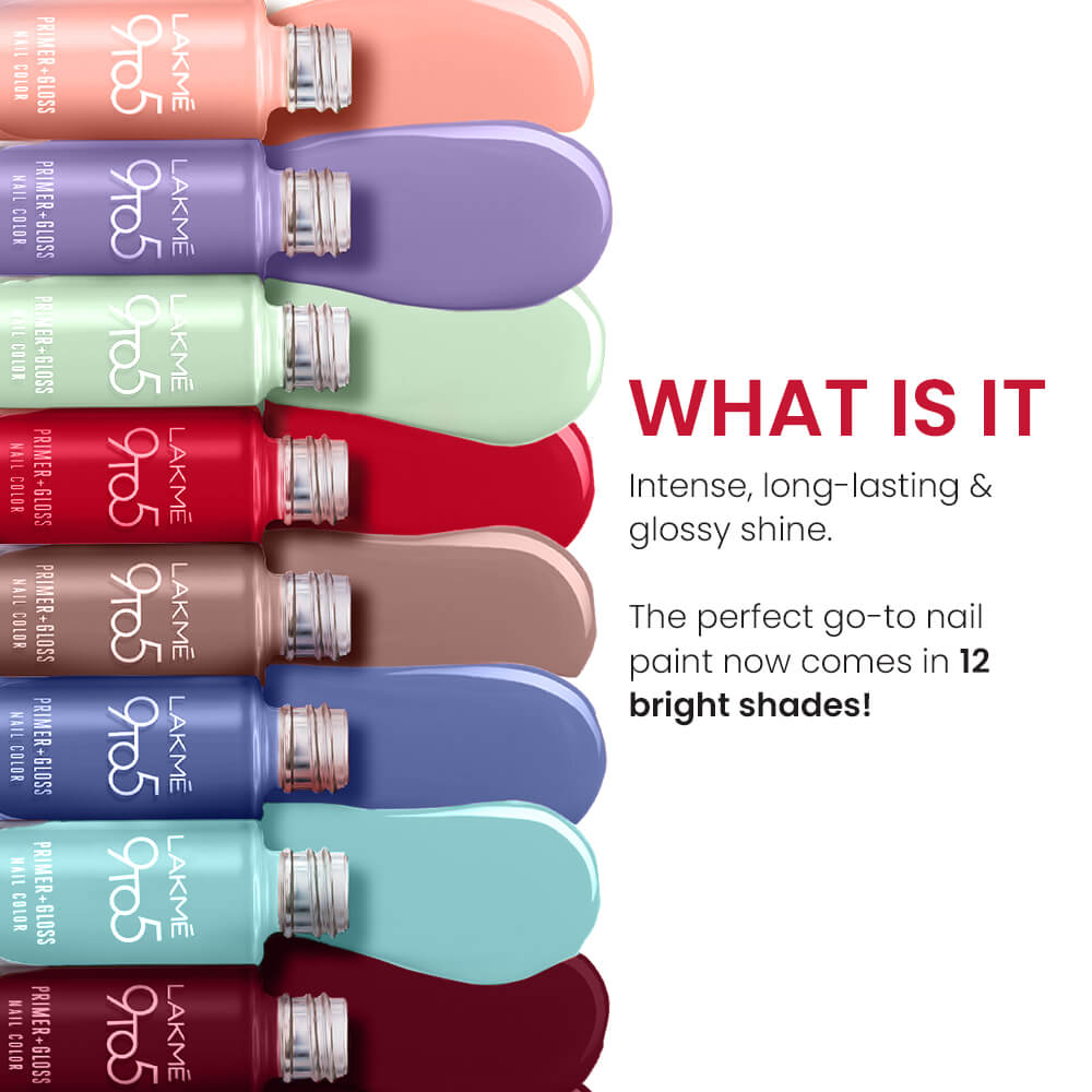 Lakmē 9to5 Primer + Gloss Nail Color