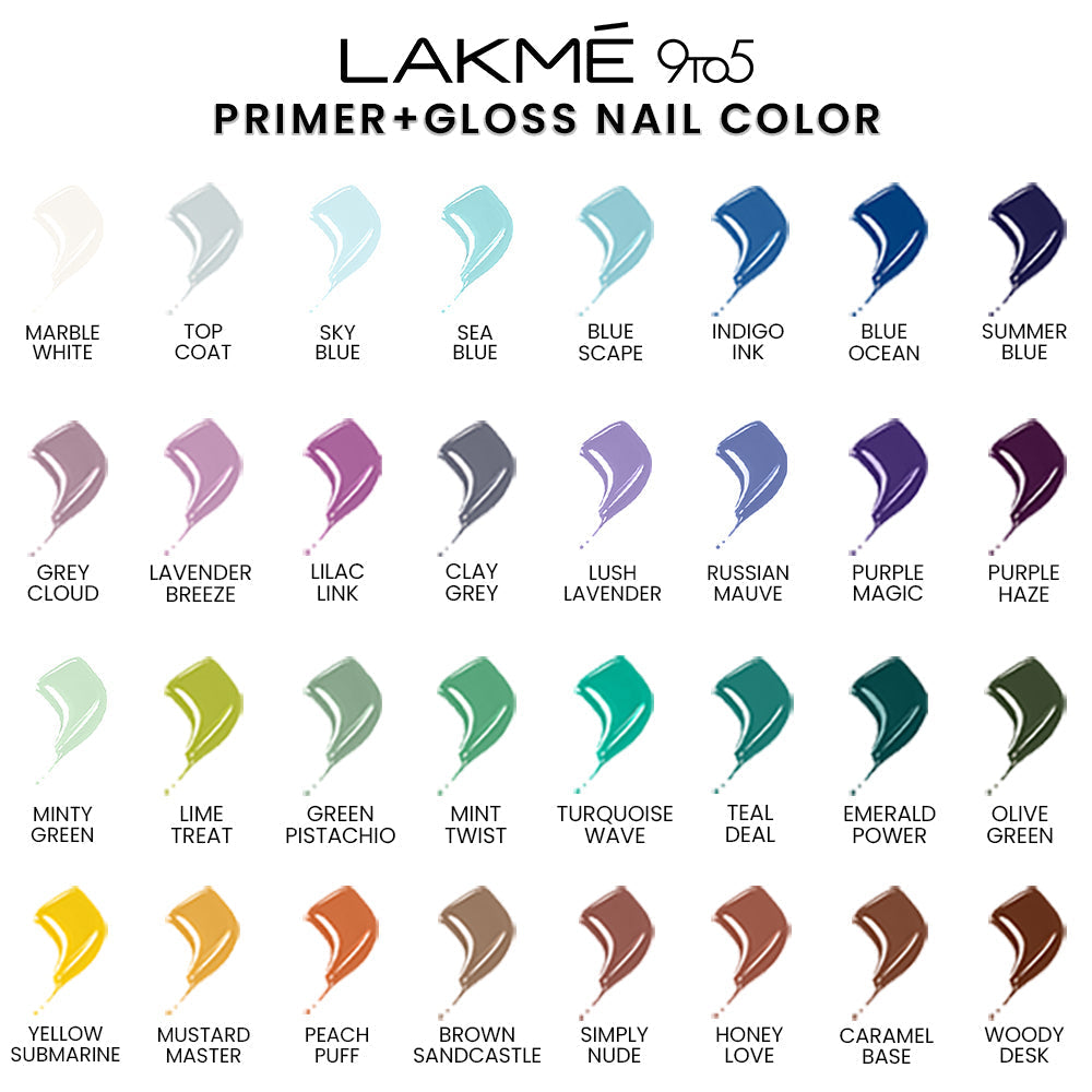 Lakmē 9to5 Primer + Gloss Nail Color