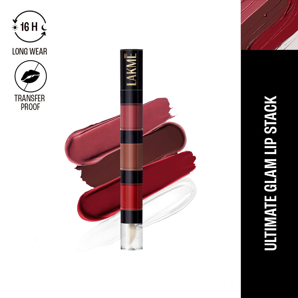 Lakmē Ultimate Glam 4 in 1 lip stack