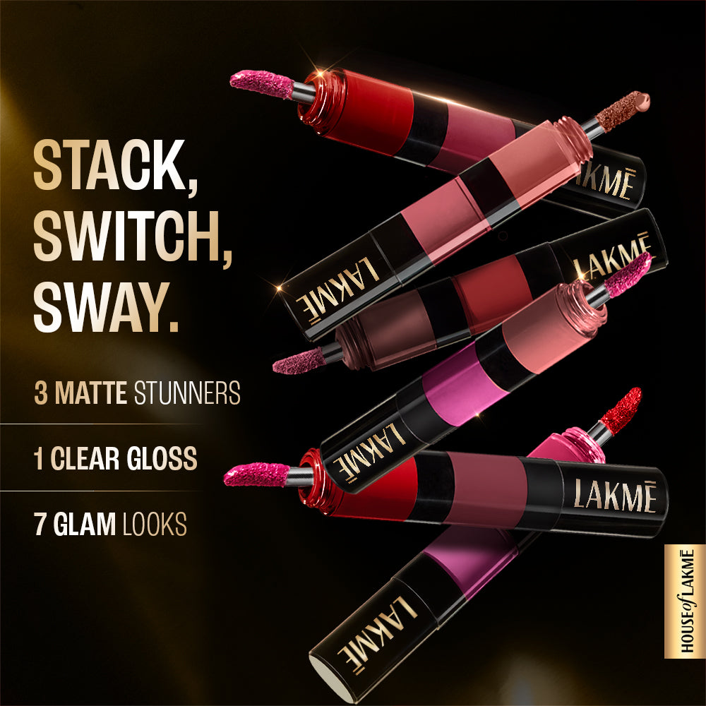 Lakmē Ultimate Glam 4 in 1 lip stack