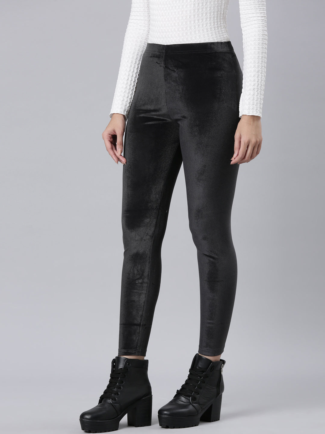 Black Velour Leggings