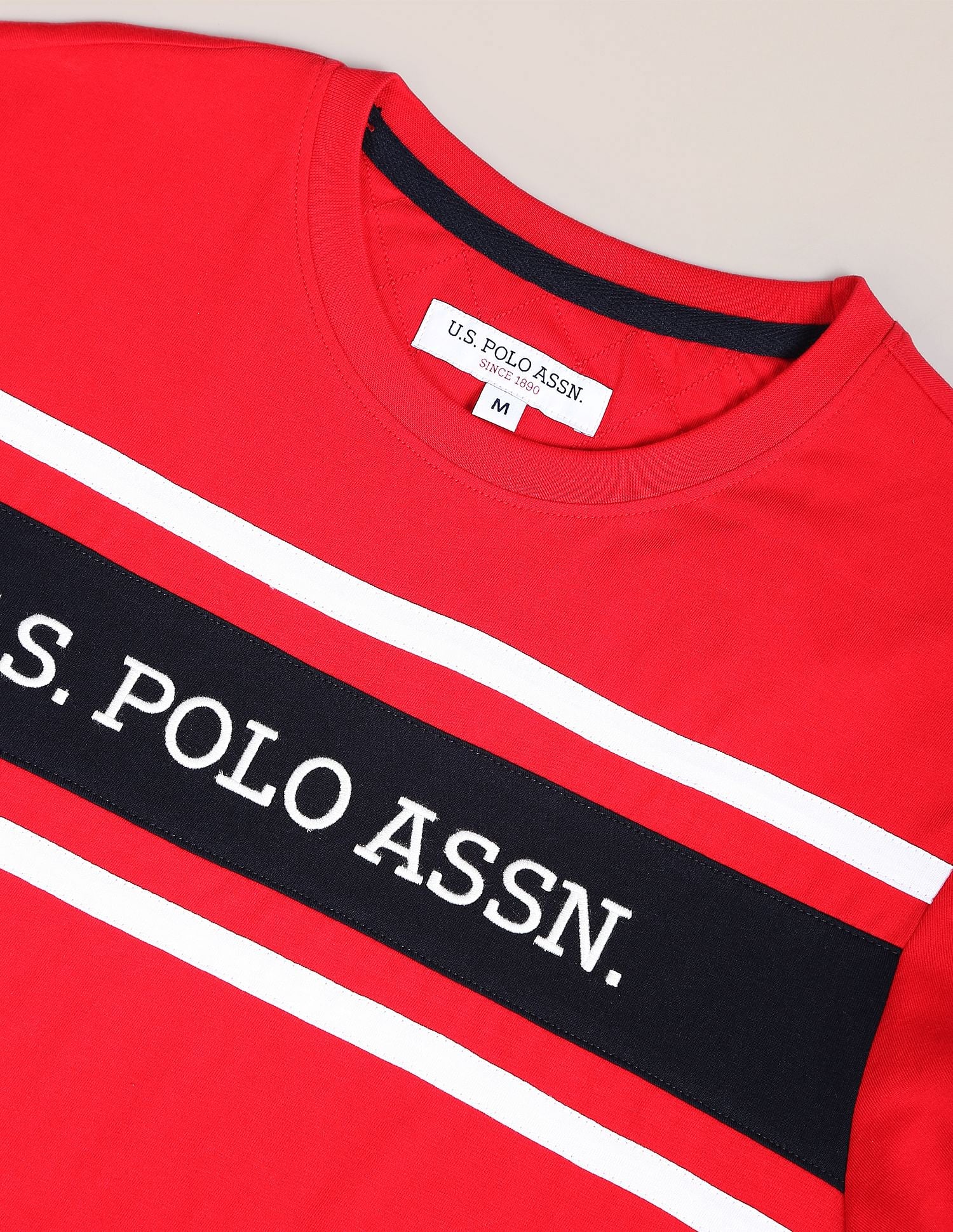U.S. Polo Assn. Brand Embroidered Cotton T-Shirt