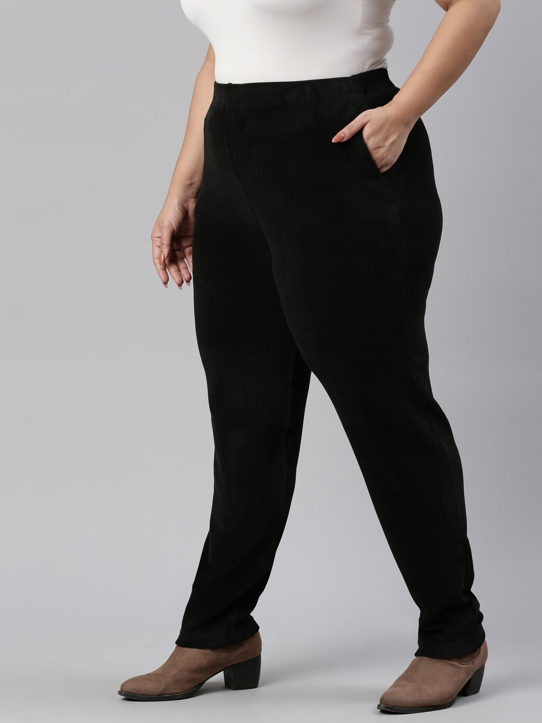 Black Velour Ultra Warm Pants