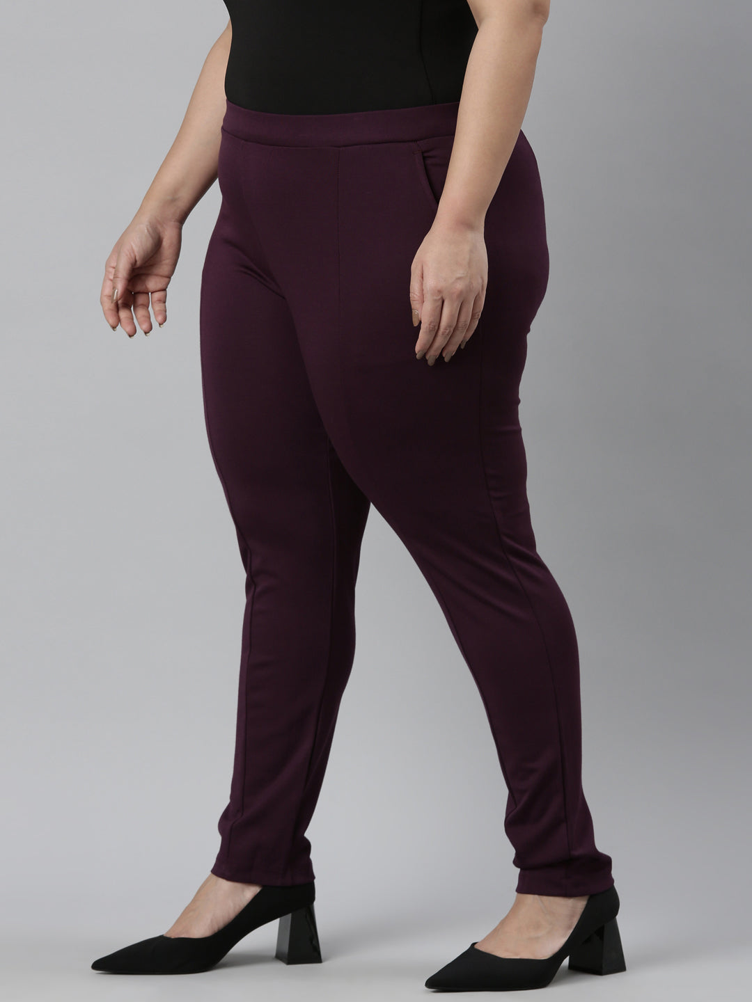 Dark Wine Roma Ponte Pants