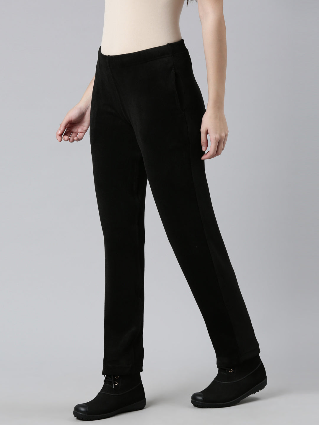 Black Velour Ultra Warm Pants