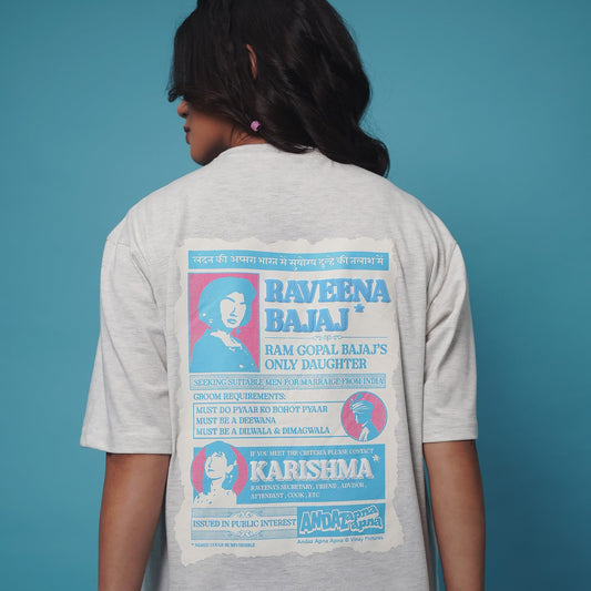 Andaz Apna Apna: The Raveena Karishma Oversied T-Shirt